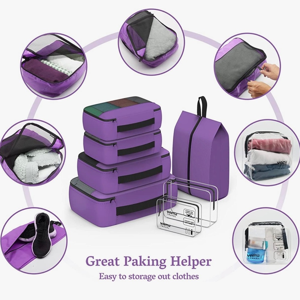 7 piece packing cube combo - Picture 3 of 5